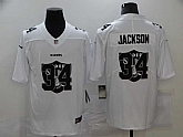 Nike Raiders 34 Bo Jackson White Shadow Logo Limited Jersey,baseball caps,new era cap wholesale,wholesale hats